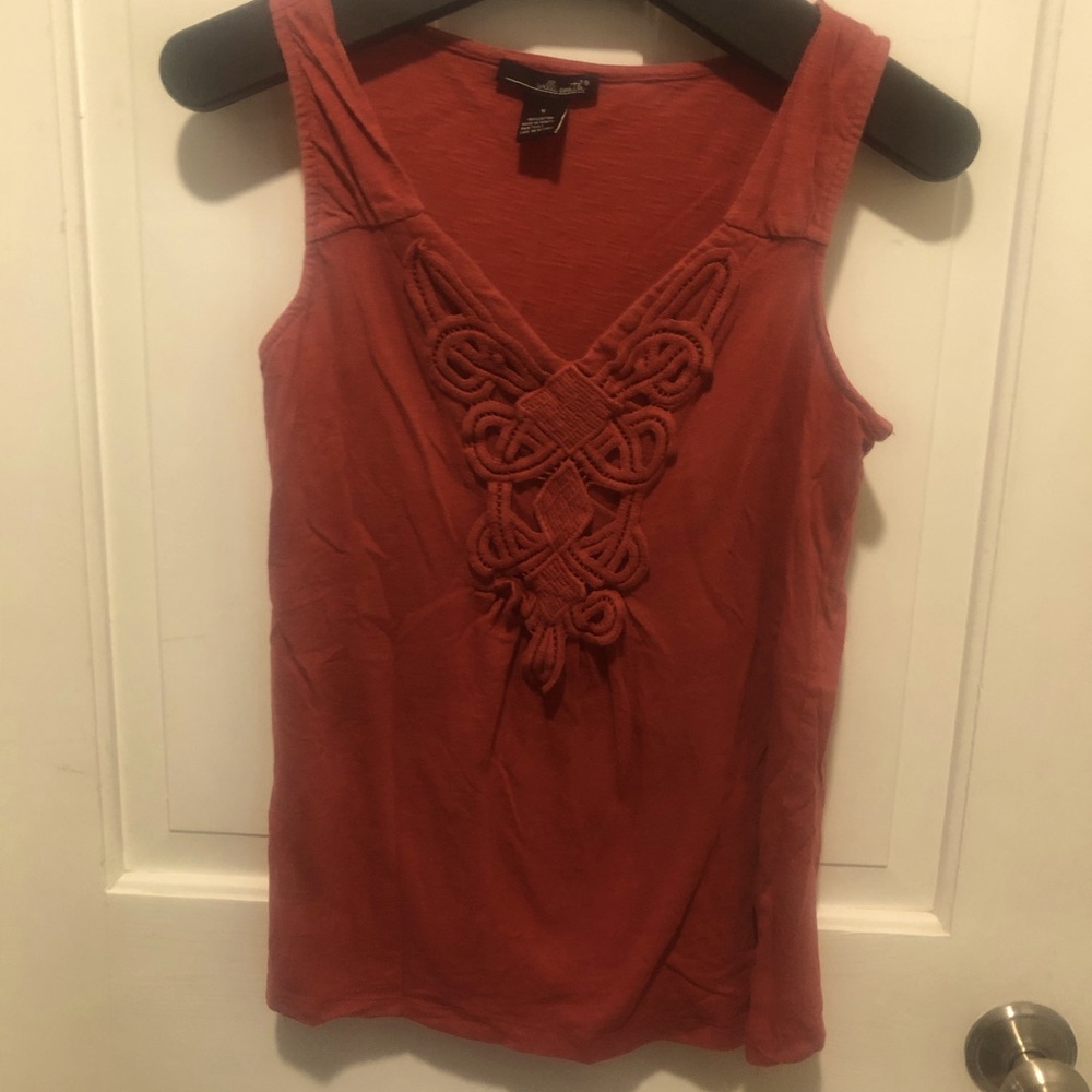 Willi Smith Burnt Orange Sleeveless Top-Size S